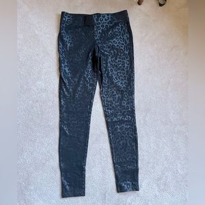 Express black leopard leggings